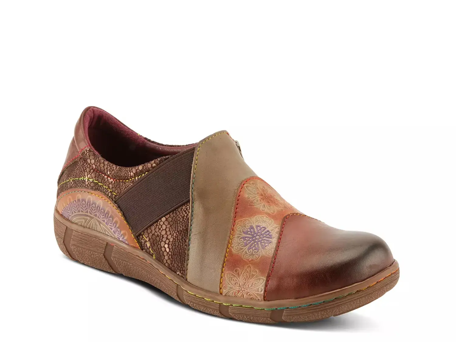 Lata Слипоны L'Artiste, Cognac/Multicolor