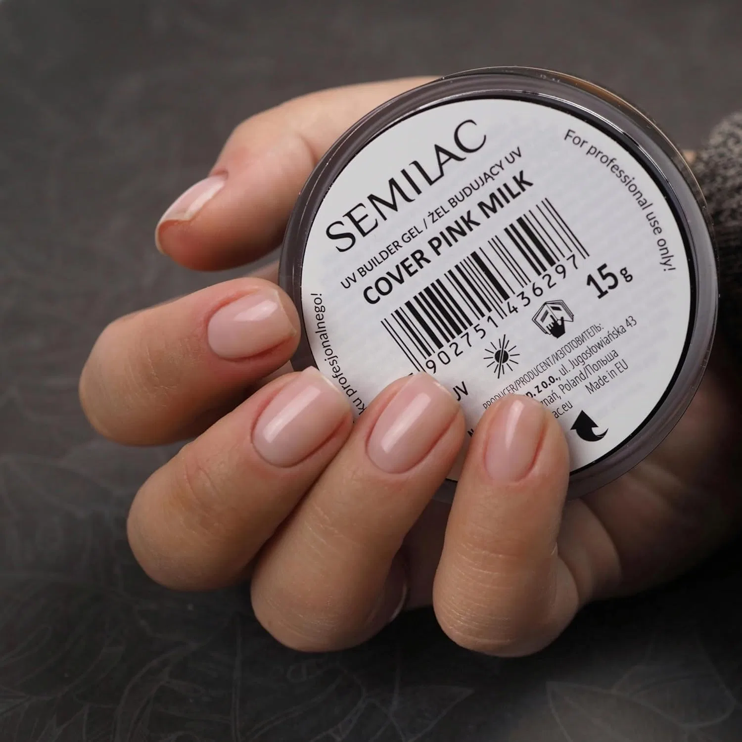 Гель для наращивания ногтей Semilac Pink Milk Semilac, Pink Milk — фото 4
