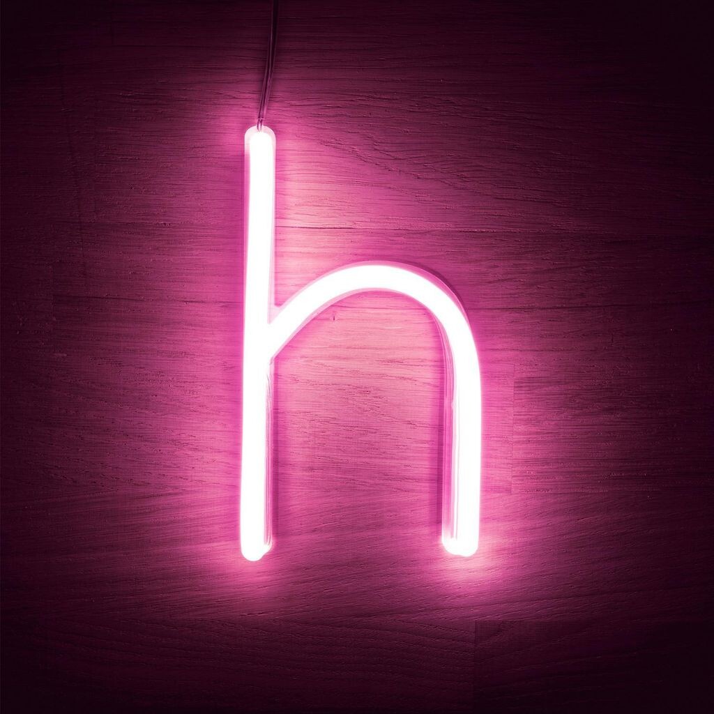 

Светодиодные буквы неоново-розовый H розовый LEDKIA