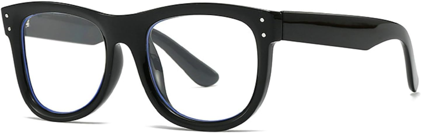 

Модные квадратные солнцезащитные очки-пилот для женщин, стильные очки для вождения с защитой от УФ-излучения, винтажные большие солнцезащитные очки для мужчин mincl, Black Clear