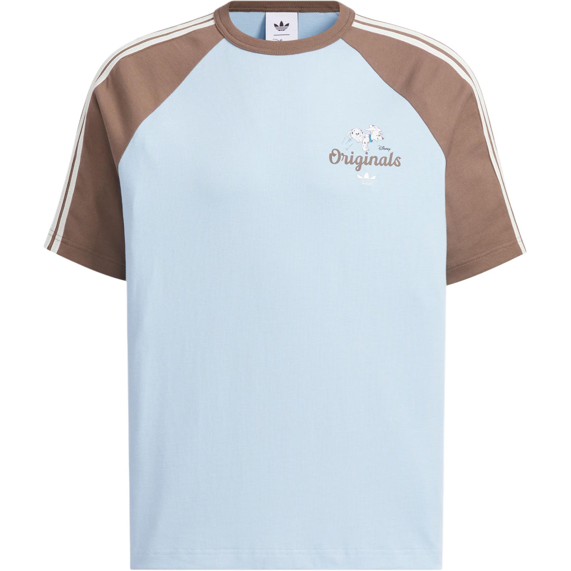 

Футболка Dishini, Lianmingkuan x Disney Dalmatian Raglan Unisex Adidas Originals, сине-коричневый