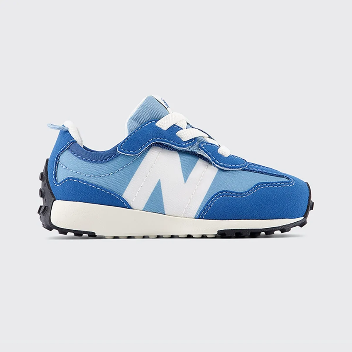 

Детские повседневные кроссовки 327 NEW-B на липучке New Balance, синий