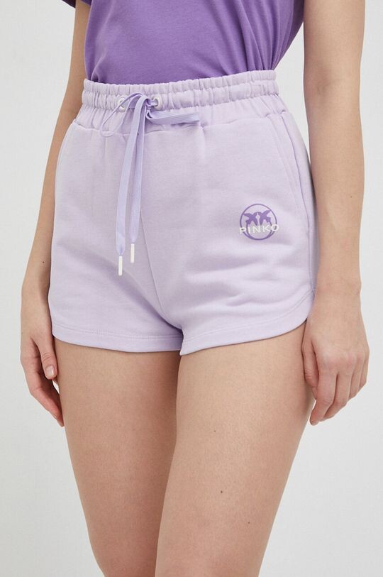 

Хлопковые шорты Pinko, фиолетовый