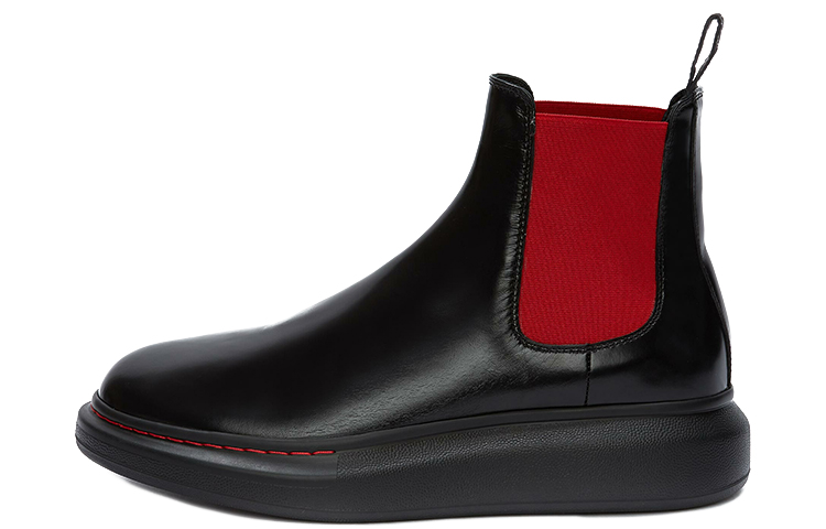 Женские ботинки челси Alexander McQueen, черный/красный