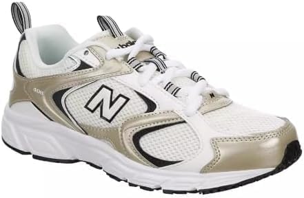 

New Balance Мужские кроссовки 408 V1, Sea Salt/White/Light Gold Metallic