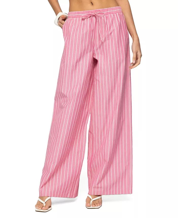 

Женские брюки Maggy Striped Wide Leg Edikted, розовый