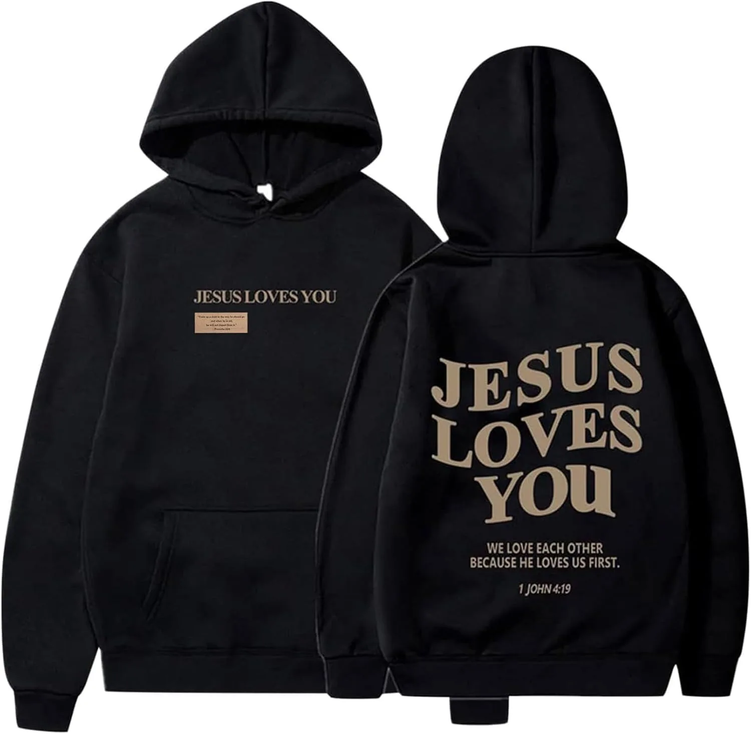 

Толстовка Jesus Loves You, оверсайз Qiamia