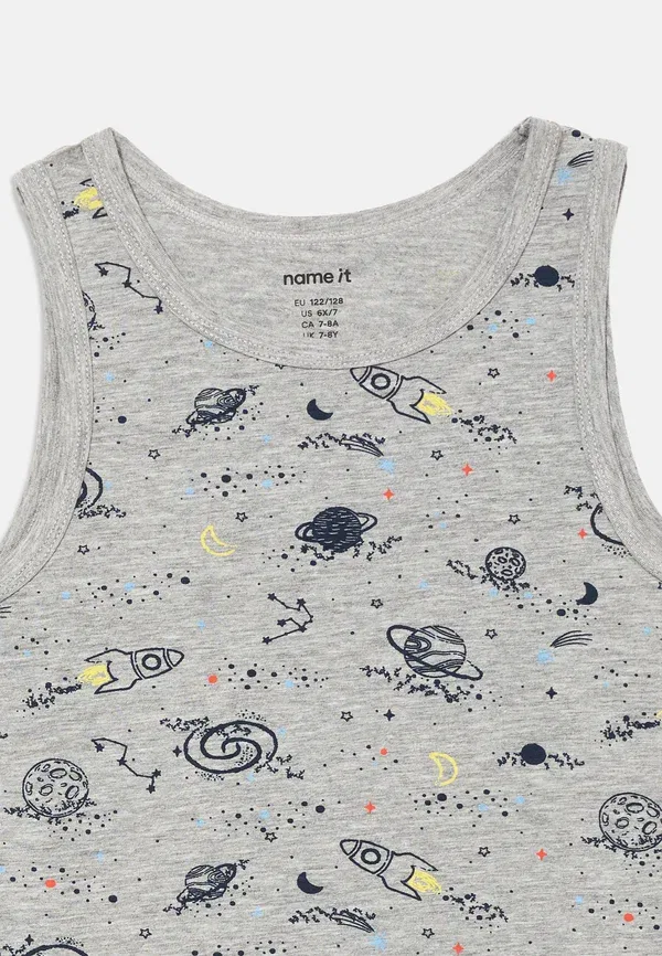 Толстовка Nkmtank space 2 pack top Name It, серый меланж — фото 4