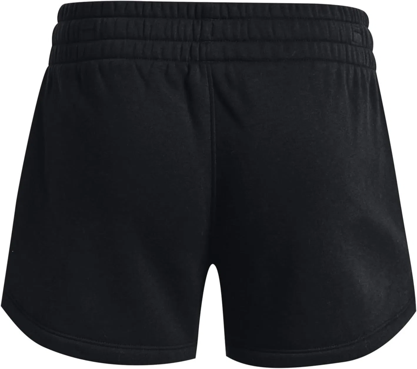 Детские флисовые шорты Under Armour Rival, Black (001)/White — фото 2