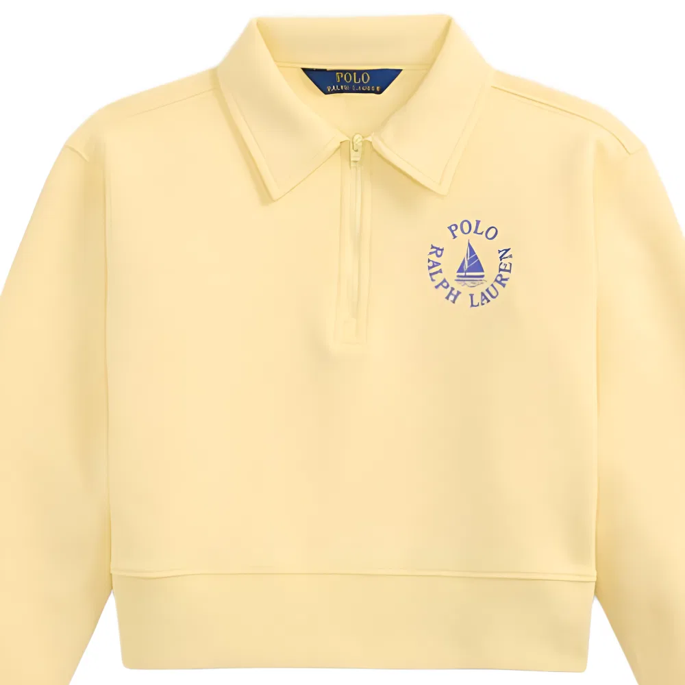 Свитшот детский Polo Ralph Lauren светло-желтый — фото 4