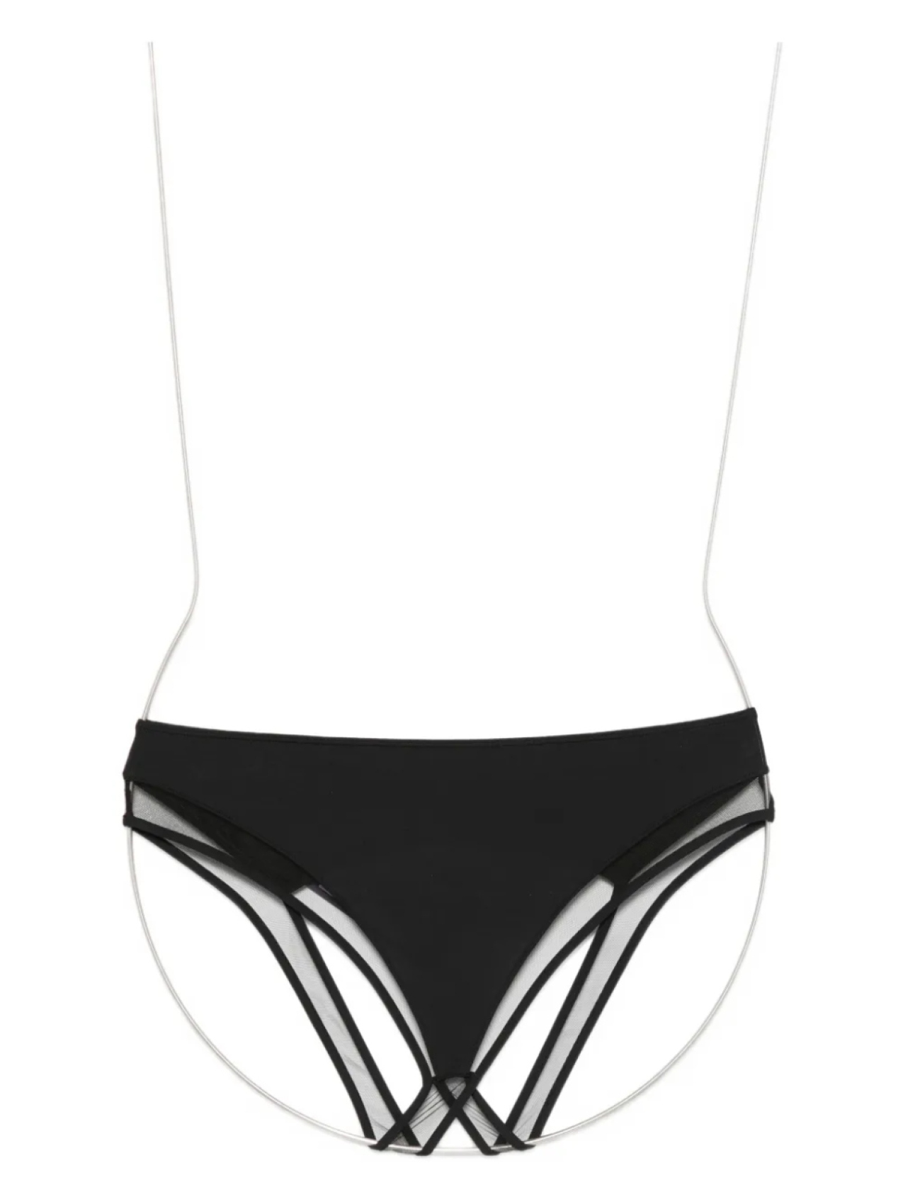 

Maison Close Pure Tentation открытые трусы с высокой талией, черный