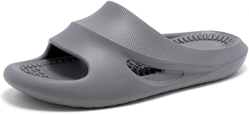 

Шлепанцы BYDZKJ с нескользящей подошвой, толстой мягкой платформой, для женщин и мужчин, с сильным эффектом отскока, унисекс, для душа и ванной, для взрослых пар, для дома и улицы, серый