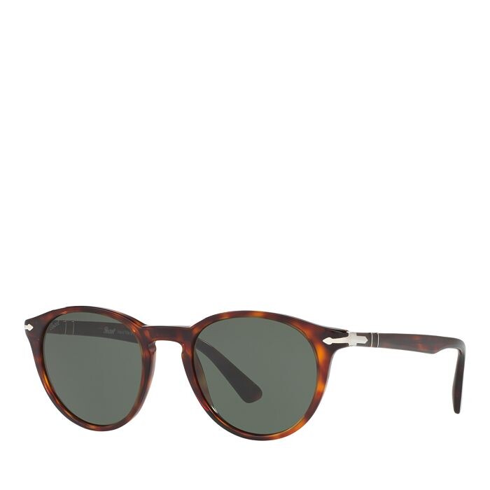 

Солнцезащитные очки Persol, круглые, 52 мм, белый