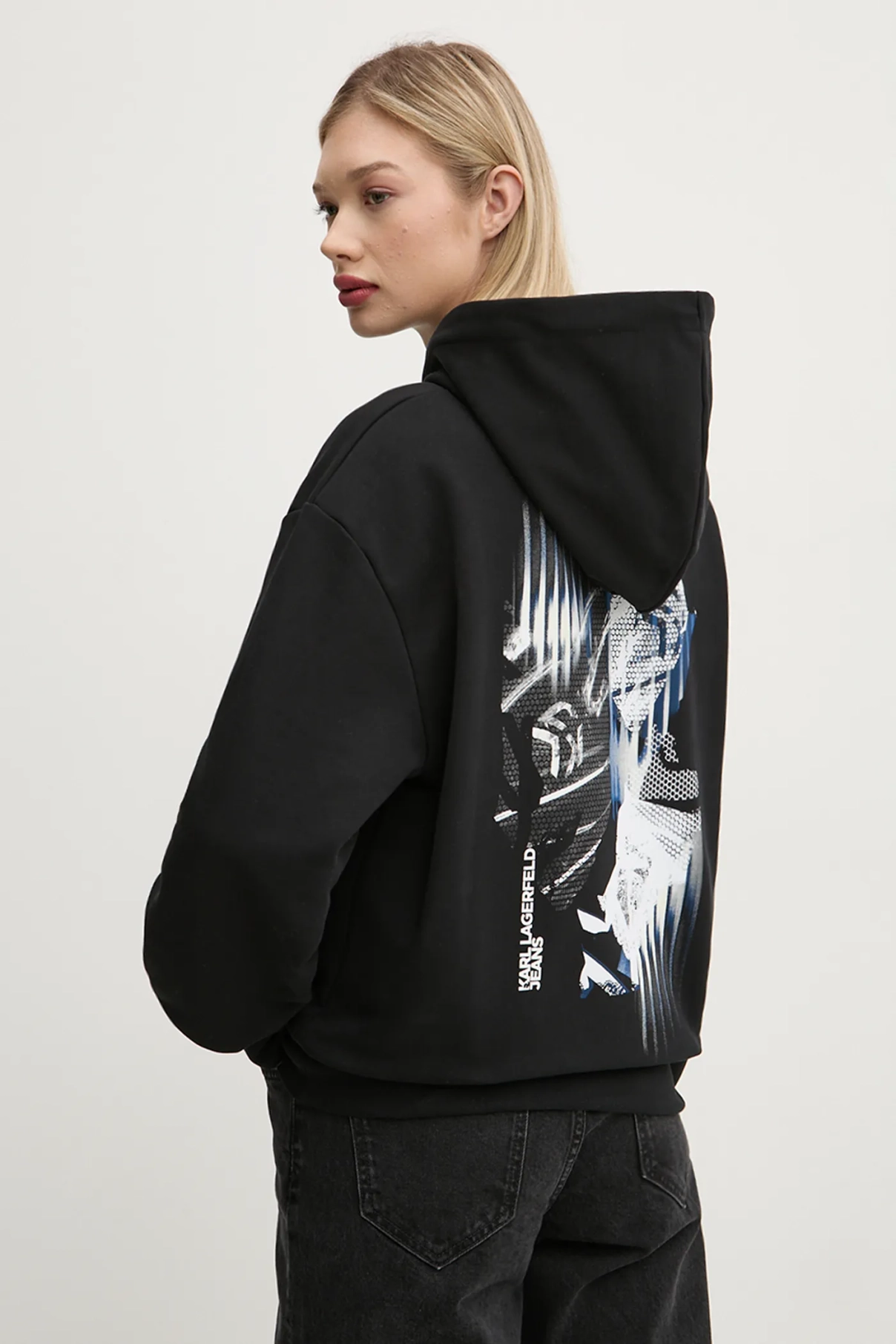 

Хлопковая толстовка Karl Lagerfeld Jeans, черный