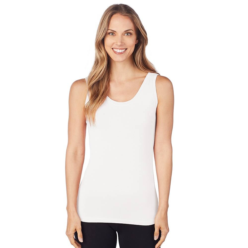 

Женская двусторонняя мягкая одежда Cuddl Duds с эластичной майкой, цвет Ivory