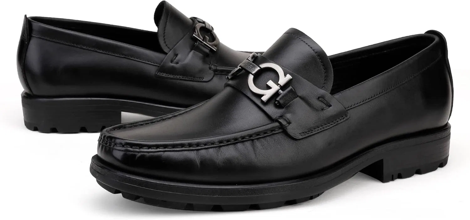 Лоферы мужские кожаные, Black