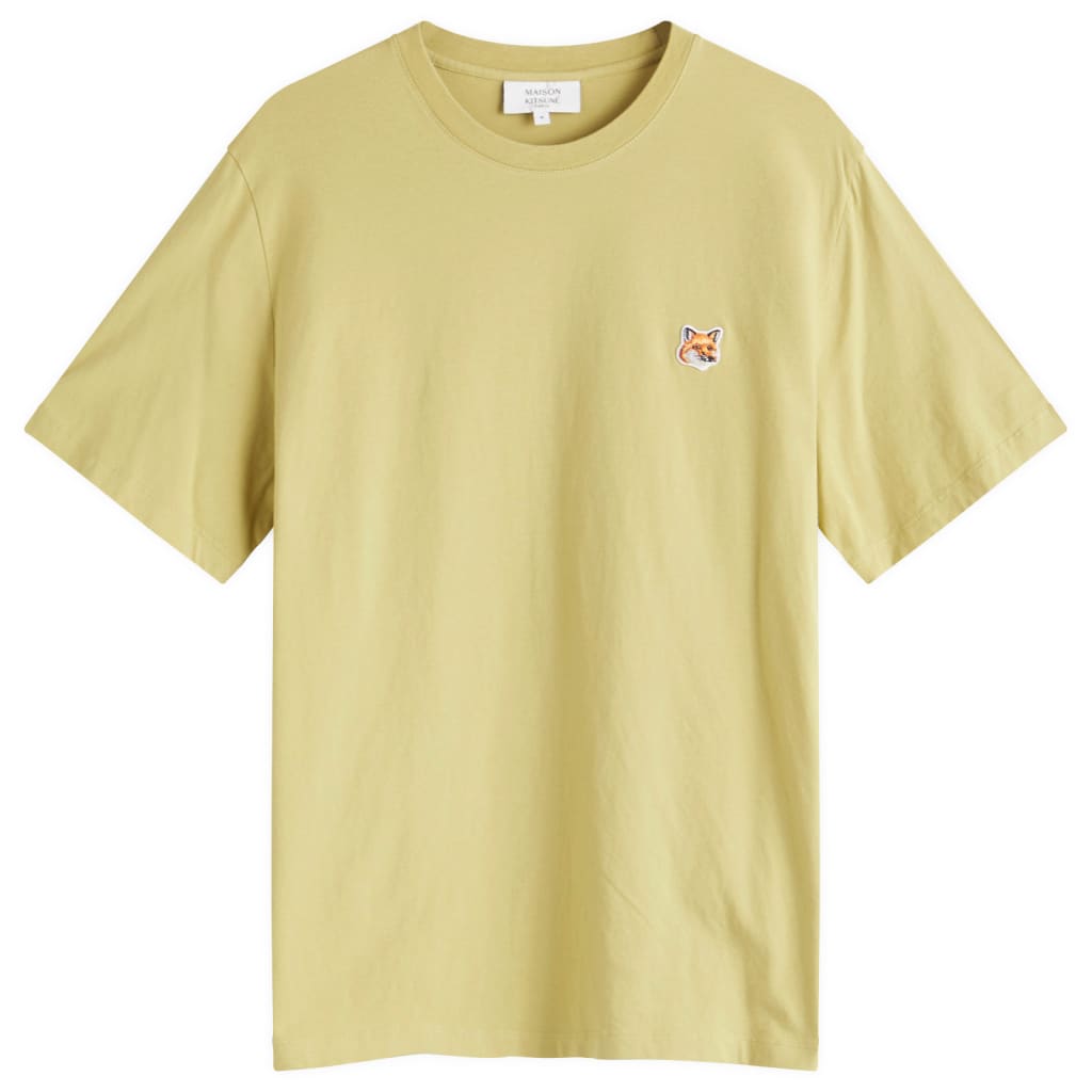 

Футболка обычного кроя с лисой Maison Kitsune Maison Kitsuné, цвет canvas