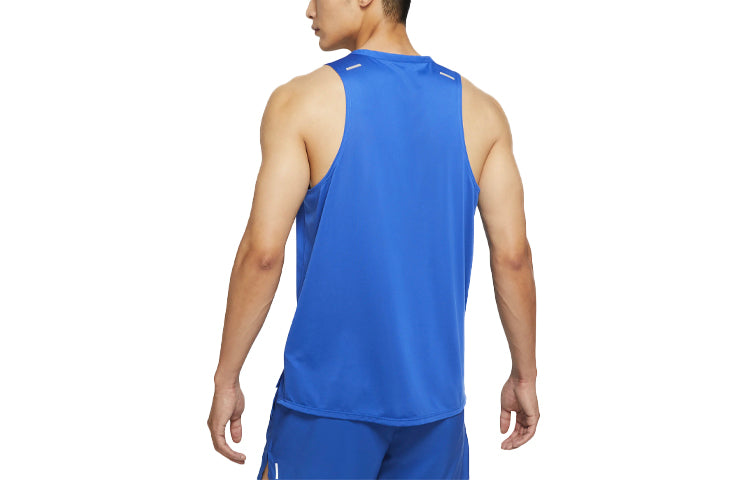 Жилет Nike Dri-FIT Rise 365 Reflective Logo Printing Running Sports Vest Royal blue — фото 2