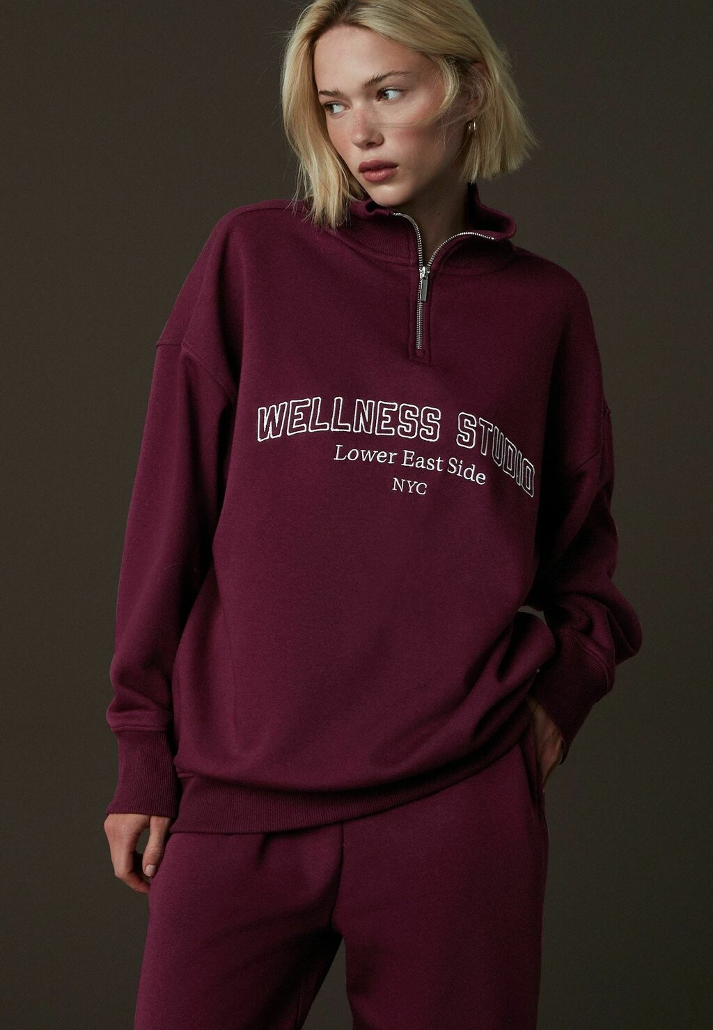 

Толстовка GRAPHIC WELLNESS EMBROIDERED QUARTERZIP Next, красный