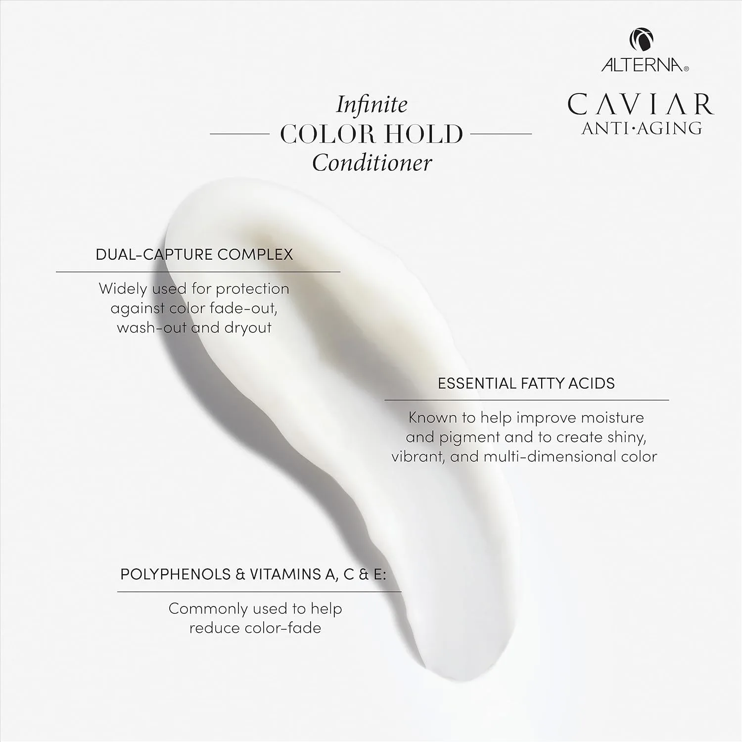 Кондиционер CAVIAR Anti-Aging Infinite Color Hold | Для окрашенных волос | Минимизирует выцветание цвета | Без сульфатов 251 мл Alterna Haircare — фото 3