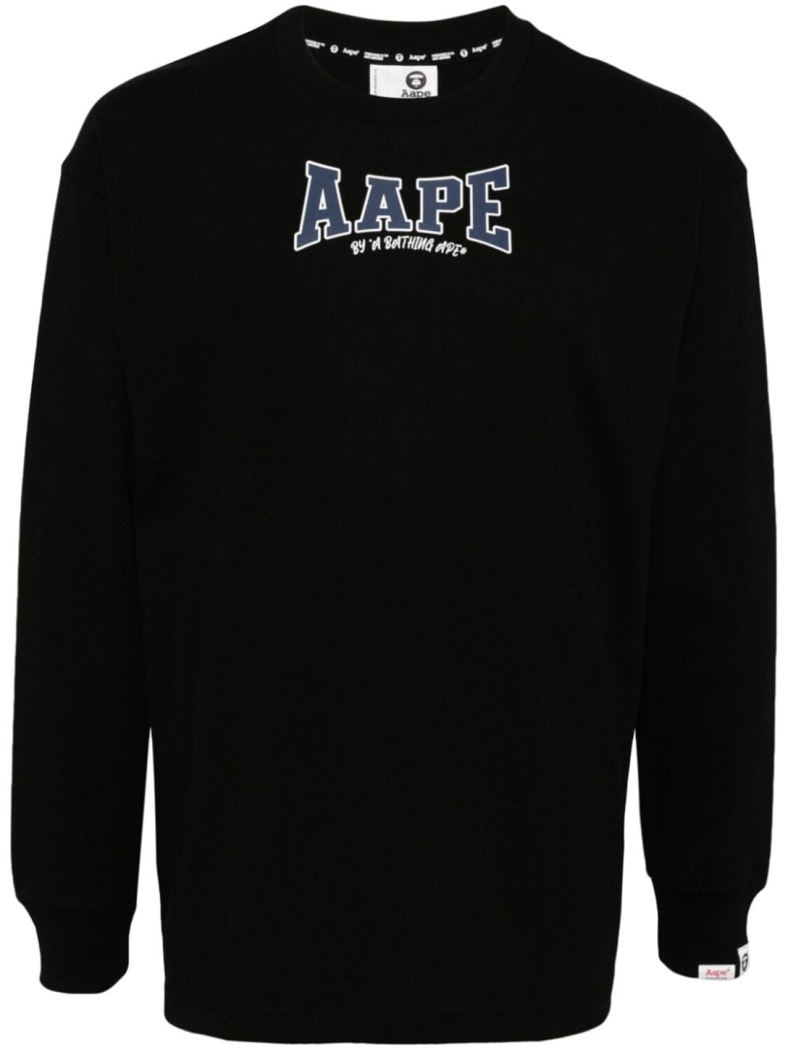 

AAPE BY *A BATHING APE лонгслив с логотипом, черный