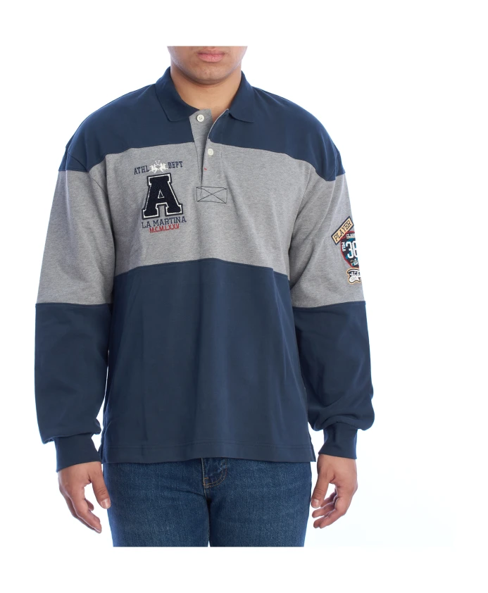 

Спортивная рубашка-поло с длинными рукавами La Martina, мультиколор