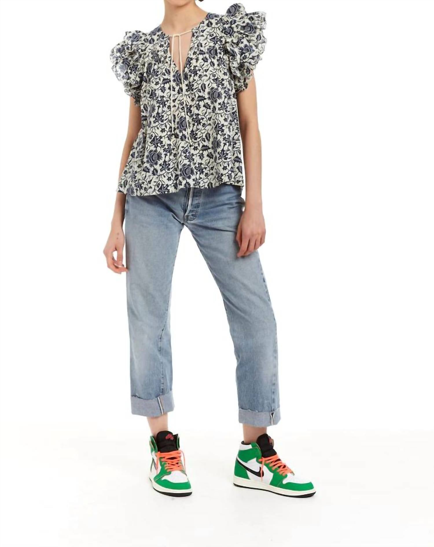 

Топ Reina с принтом Leigh LOVE THE LABEL, цвет leigh print