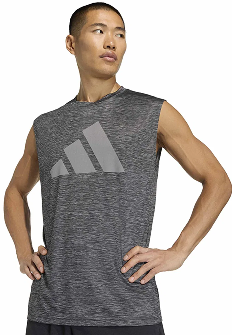Топ тренировочный, без рукавов, Brandlove Adidas, серый — фото 3