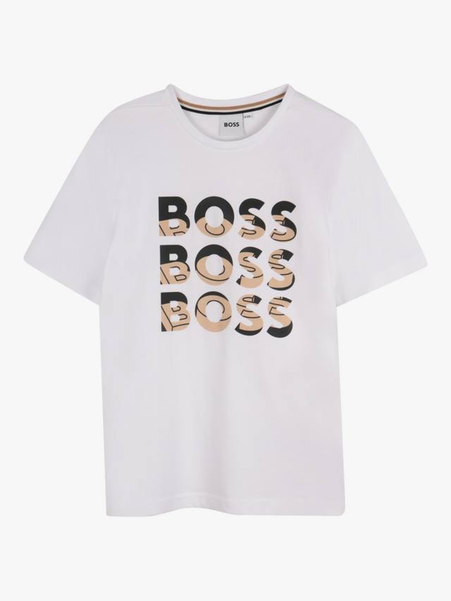 

Футболка BOSS Kids с логотипом HUGO BOSS, White