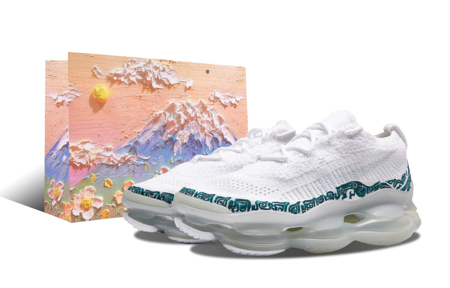 

Кроссовки Air Max Scorpion женские с низким верхом, синие/белые Nike