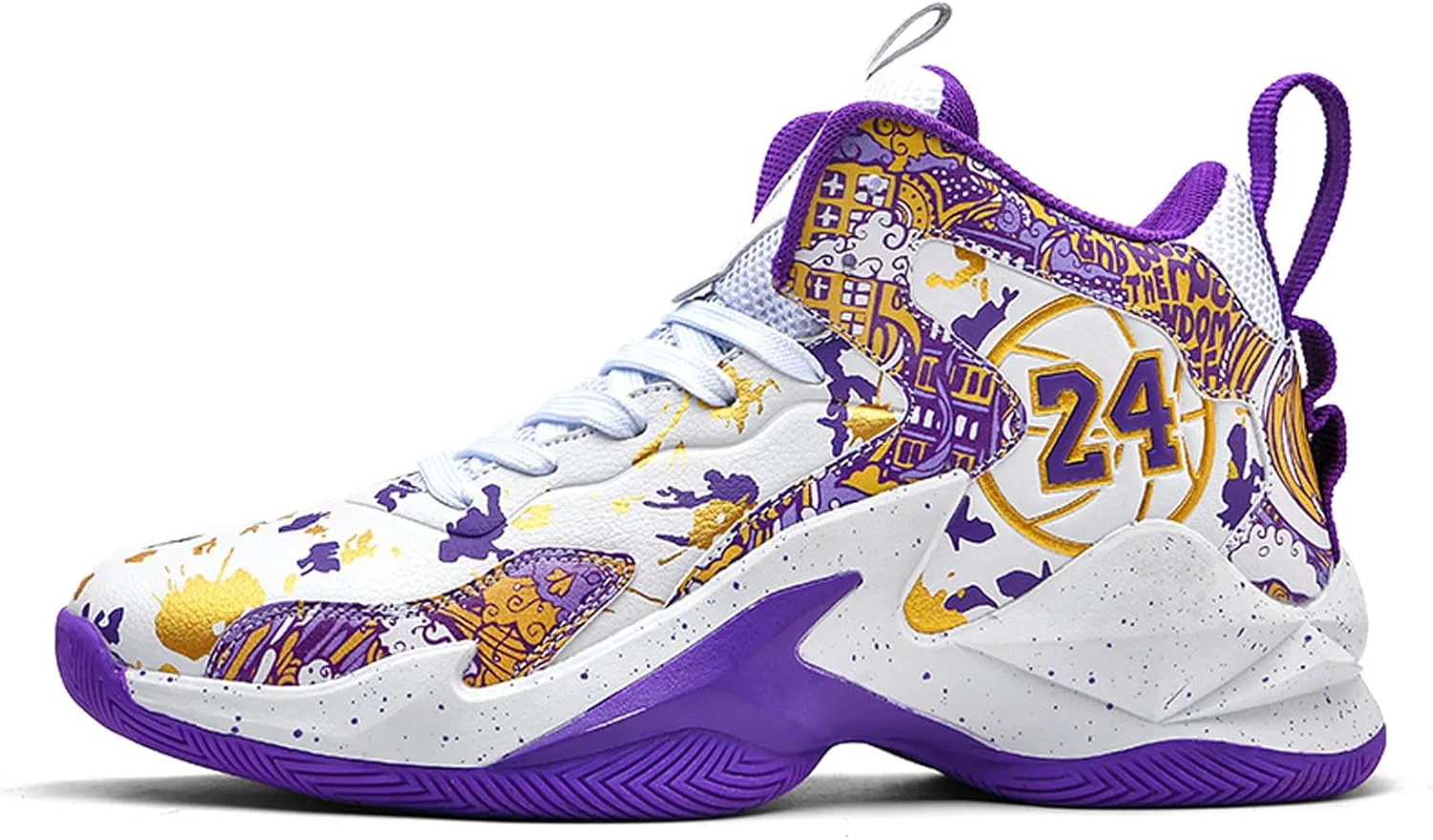 

Мужские баскетбольные кроссовки с модным принтом FAZITIAO, фиолетовый