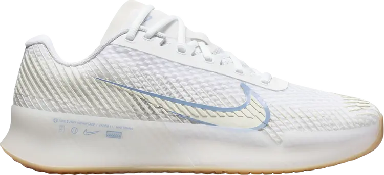 

Кроссовки Wmns NikeCourt Air Zoom Vapor 11 HC 'White Light Blue', белый