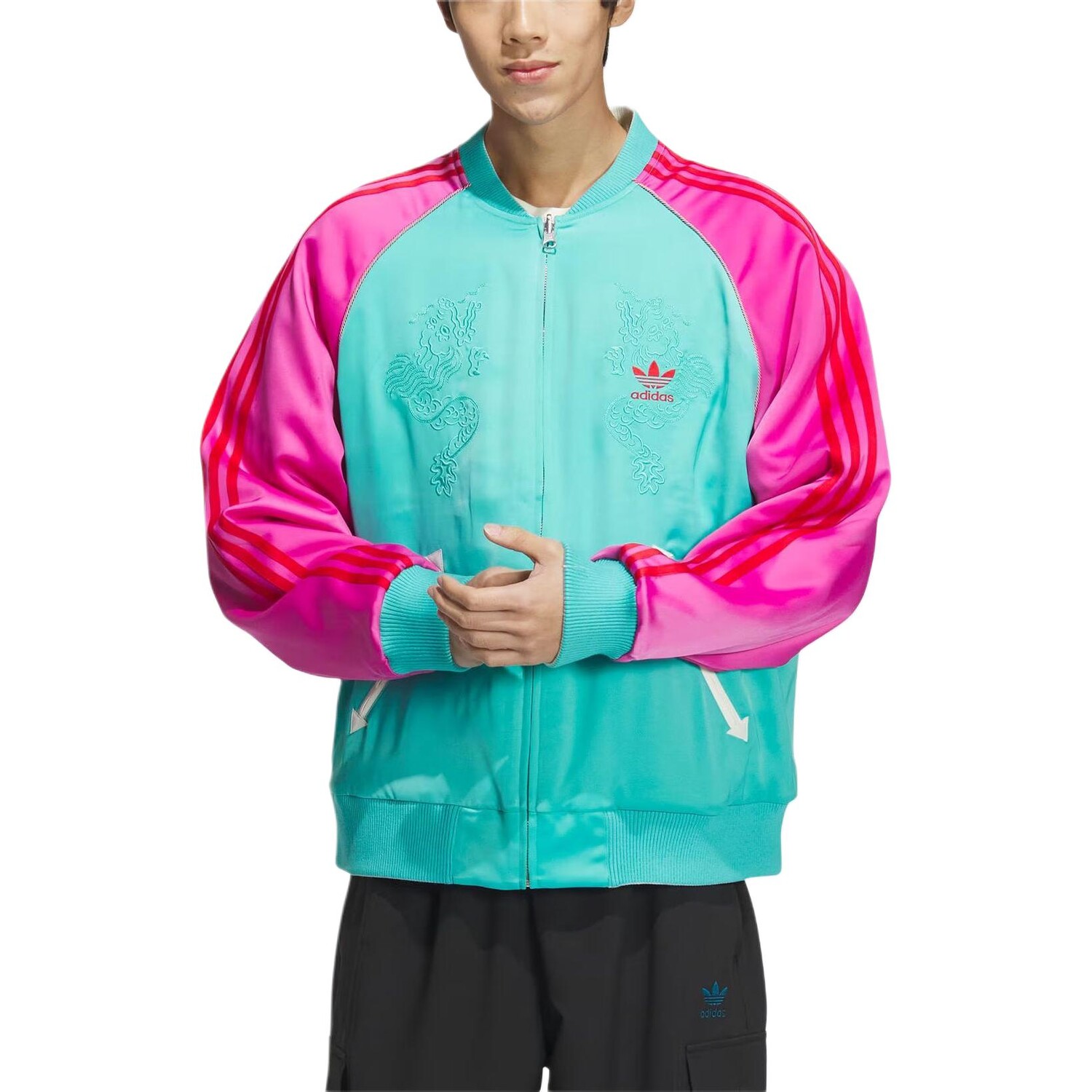 МОДЕЛЬ CO-BRANDED FEIFEI RUAN Куртка унисекс многоцветная Adidas Originals, цвет Multicolor — фото 3