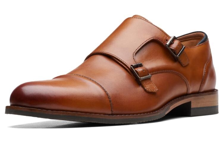 Туфли мужские низкие бежевые Clarks — фото 2