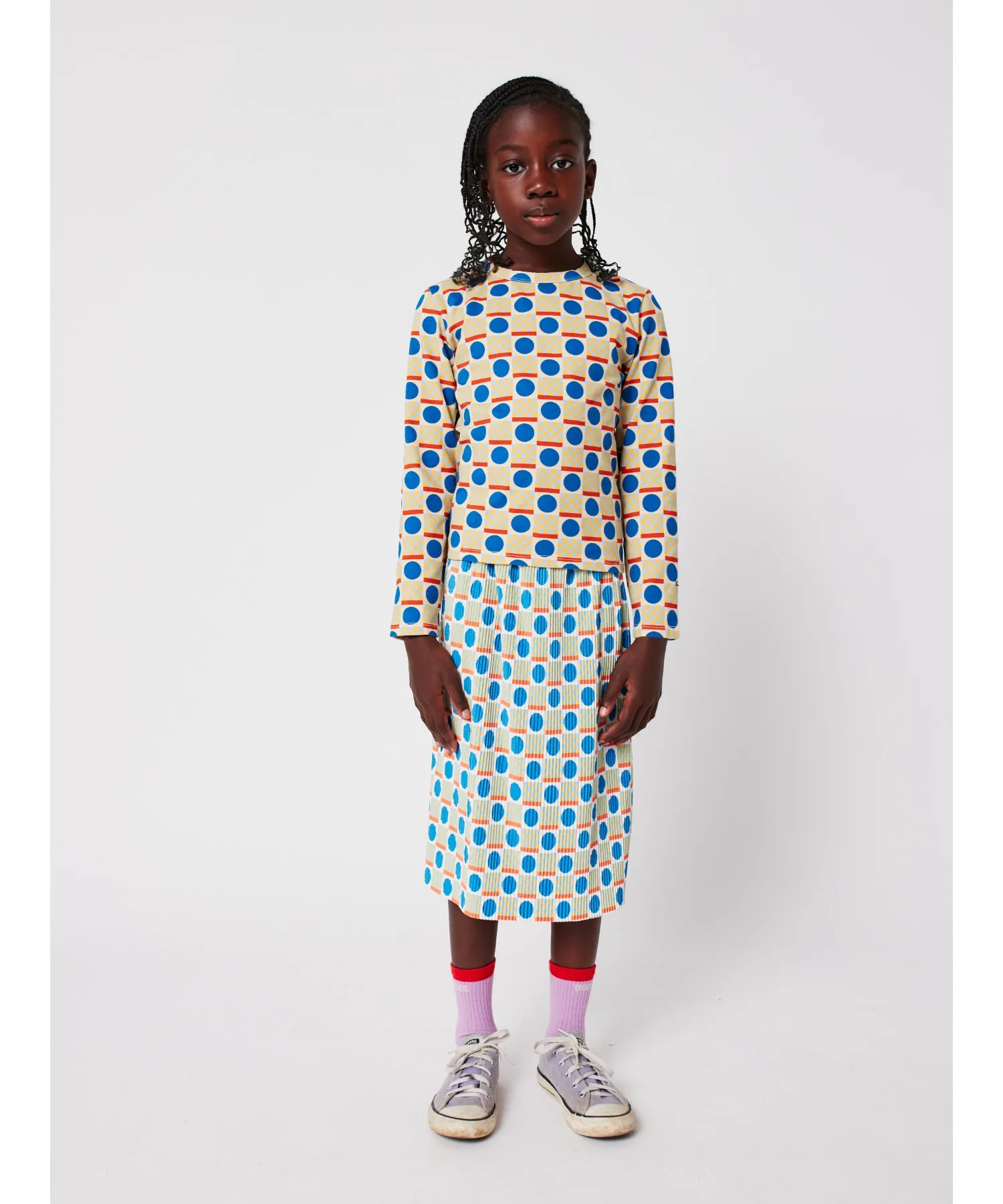 Детская футболка BOBO CHOSES Geometric Scacs all over T-shirt — фото 2