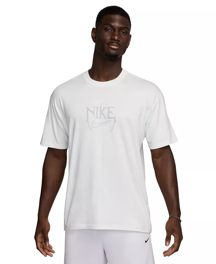 

Мужская баскетбольная футболка Max 90 Logo Nike, белый