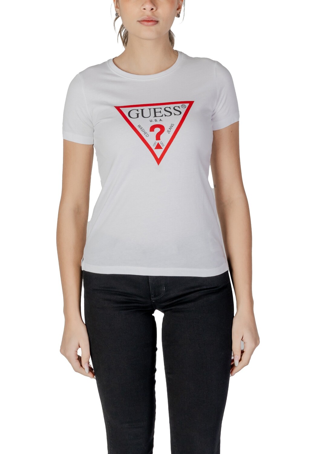 

Футболка женская GUESS с принтом, белый