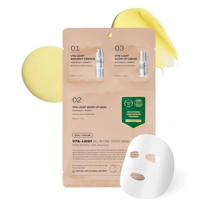 

Маска Vita-Light All In One 3step Mask — комплексное решение по уходу за кожей Vt Cosmetics