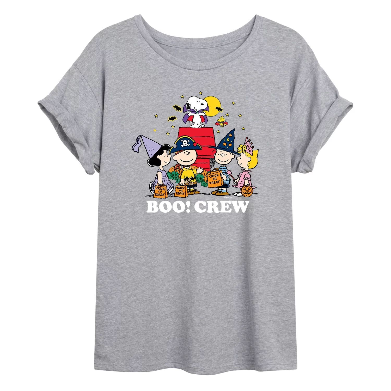 

Размерная футболка с рисунком Peanuts Boo Crew для юниоров Licensed Character