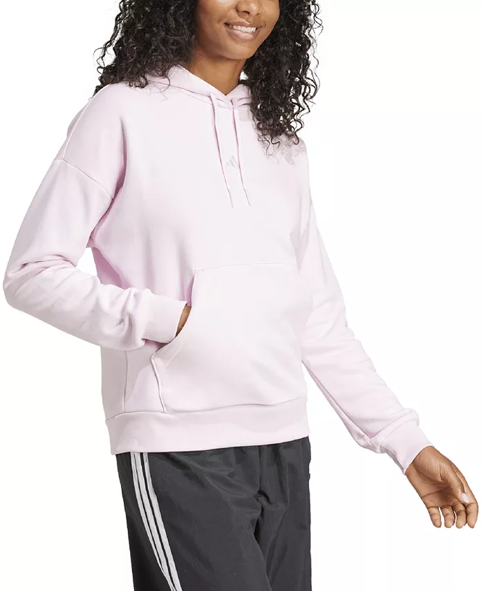 Женская толстовка с длинными рукавами и логотипом Essentials adidas, розовый — фото 3