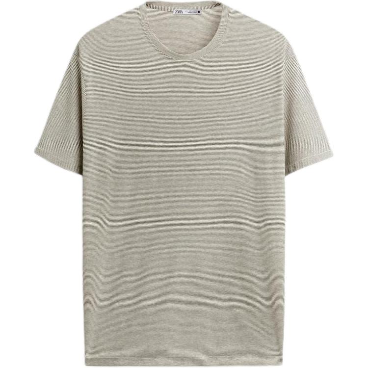 

ZARA Футболка мужская телесные/коричневые