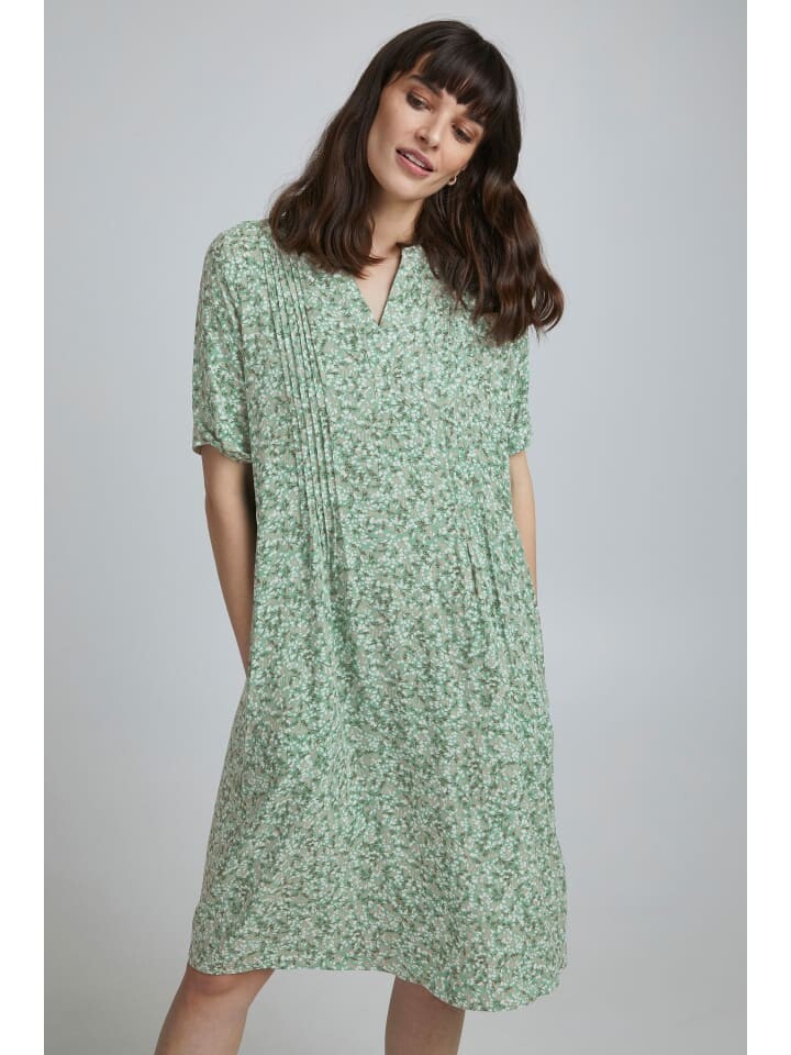 

Короткое платье Fransa Sommerkleid FRFANINI 4 Dress - 20610513 Feminines Kleid mit All Over Print, зеленый