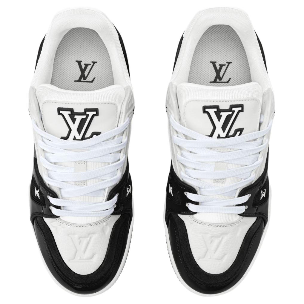 LOUIS VUITTON Тренировочные кроссовки Low top Skateboard для женщин Black White — фото 4