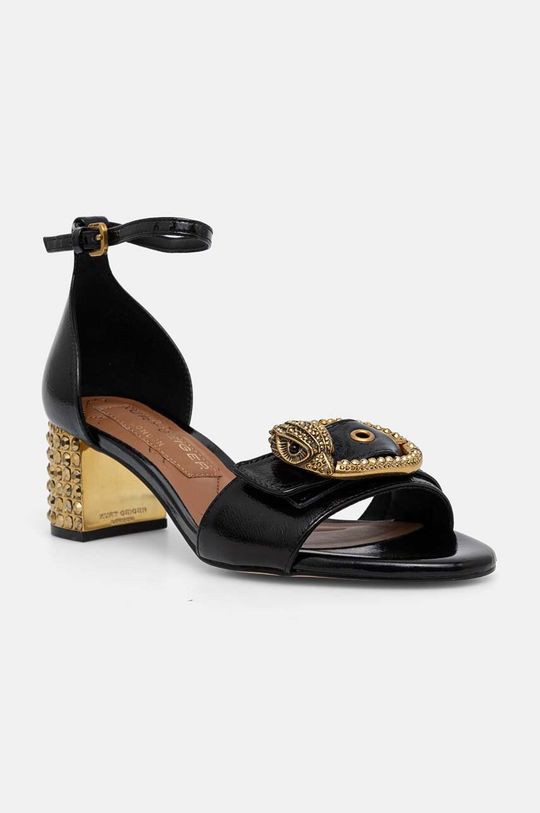 

Кожаные босоножки Mayfair Block Mid Heel Kurt Geiger London, черный