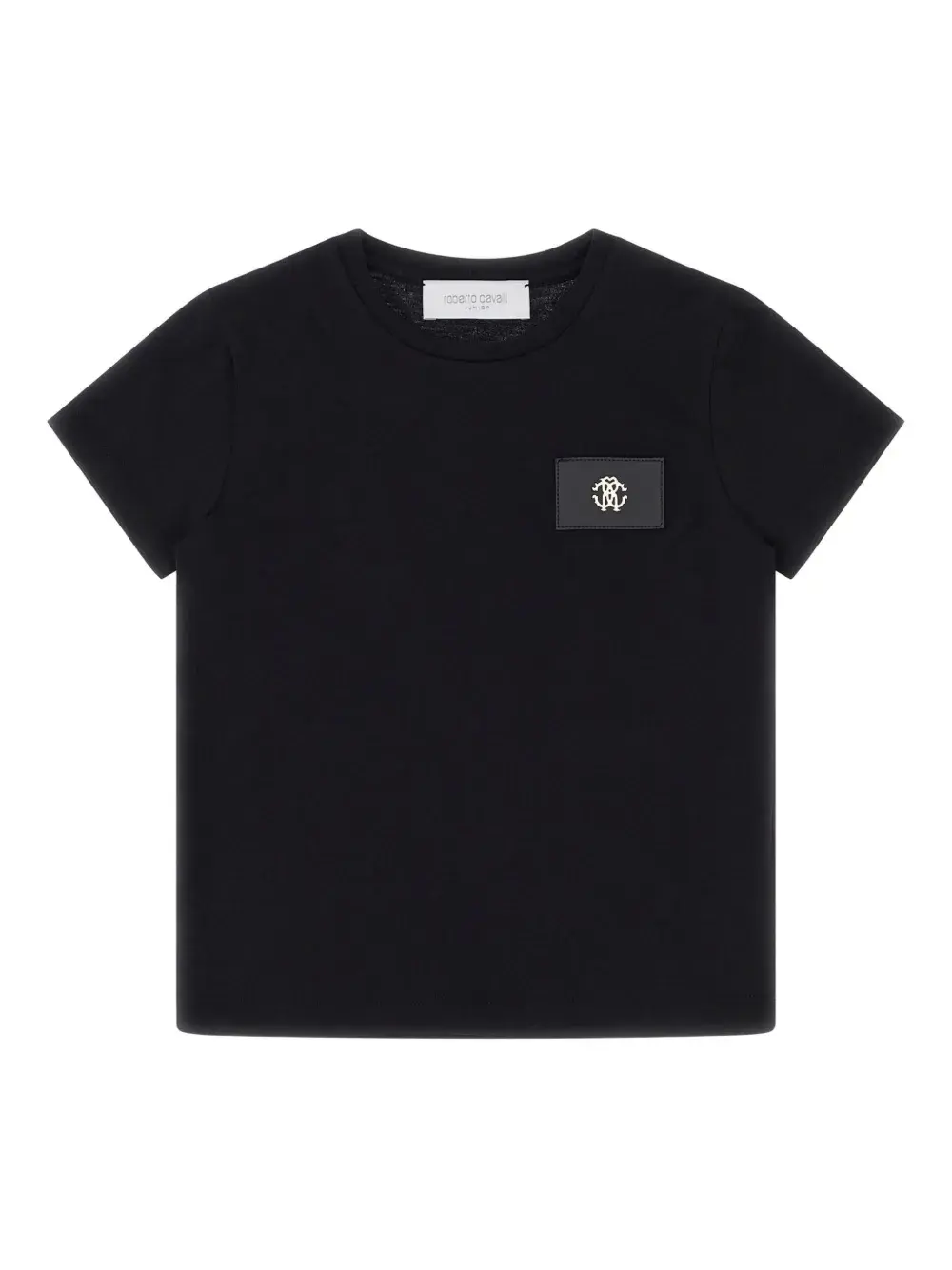 

Футболка с нашивкой-логотипом Roberto Cavalli, черный