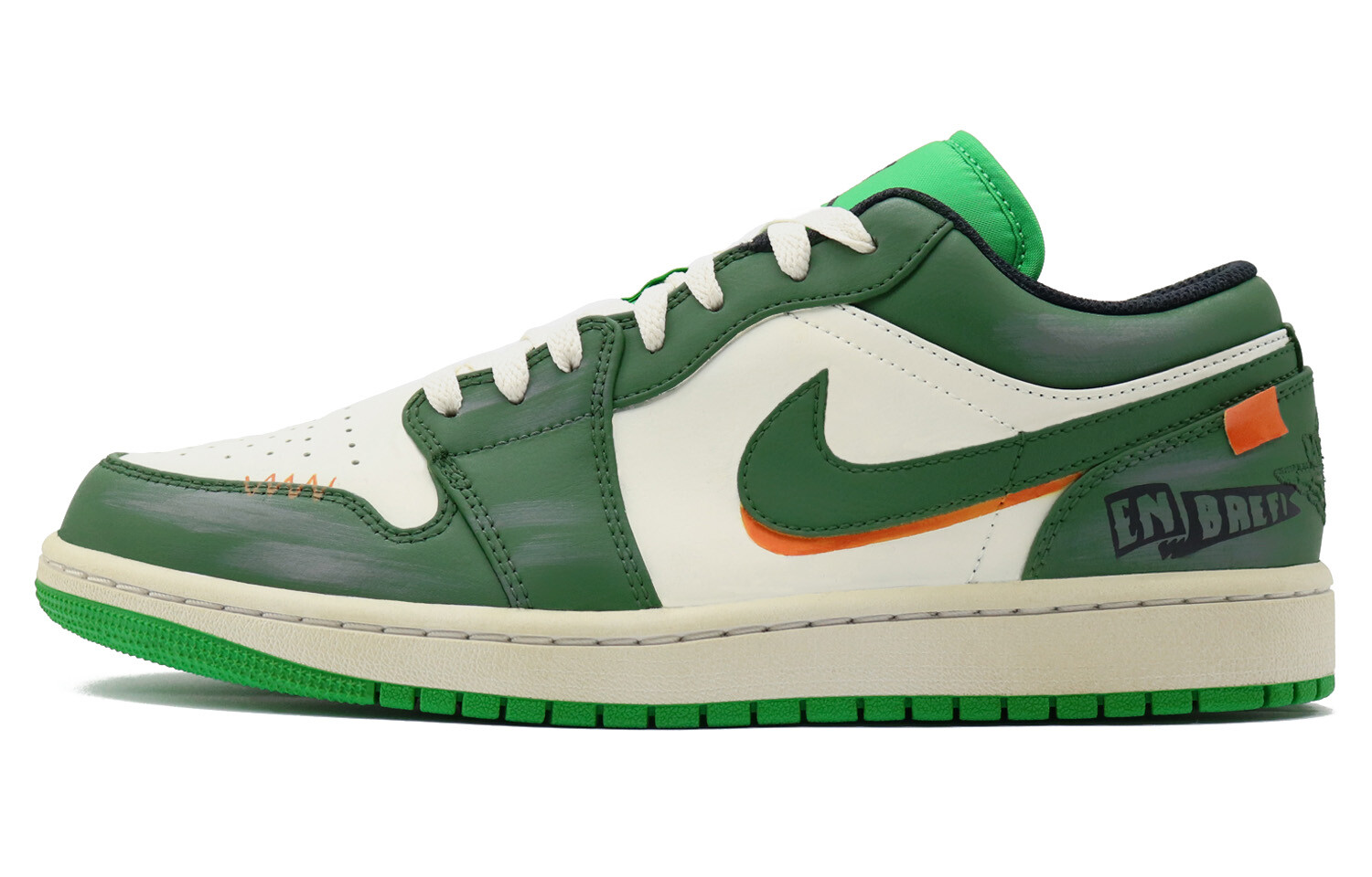 

Баскетбольные кроссовки Air 1 Vintage женские с низким верхом, белый/зеленый Jordan