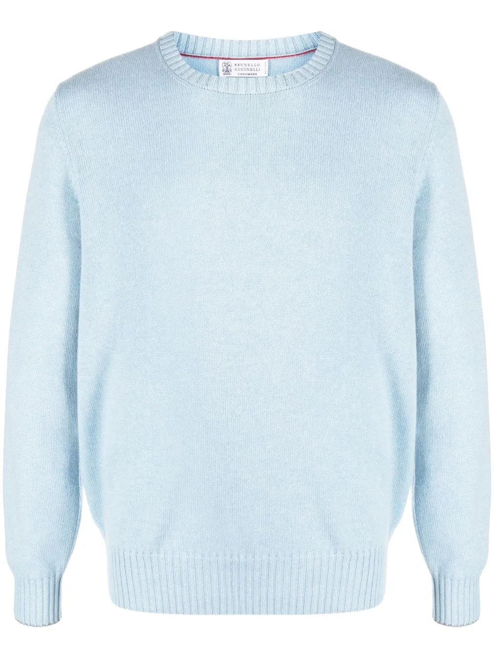 

Кашемировый джемпер тонкой вязки Brunello Cucinelli, синий