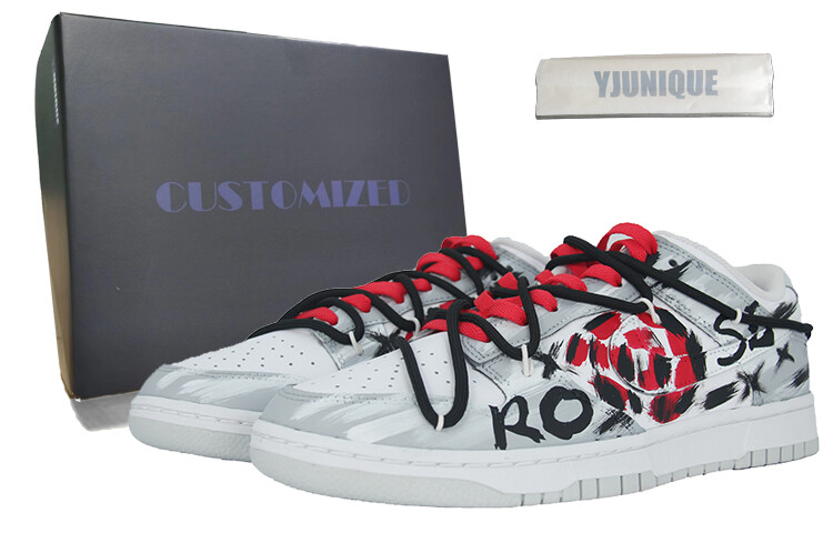 

Кроссовки Nike Dunk Skateboarding Shoes Men Low-top Gray, светло-серый