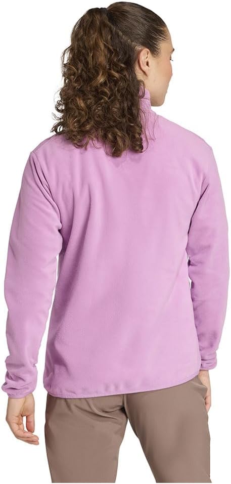 Женская флисовая куртка Adidas Terrex Multi Essentials для активного отдыха, фиолетовый — фото 4