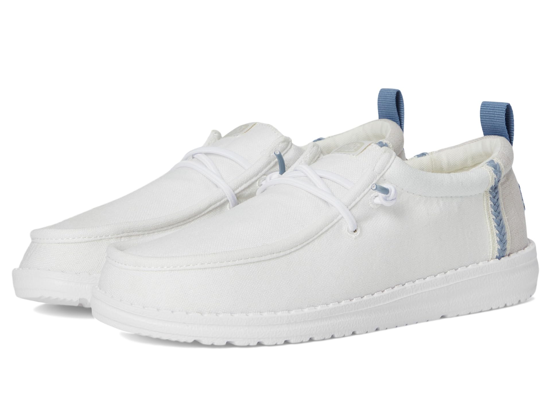 

Кроссовки Hey Dude Kids Wally Summer Linen, цвет White/Stone Grey